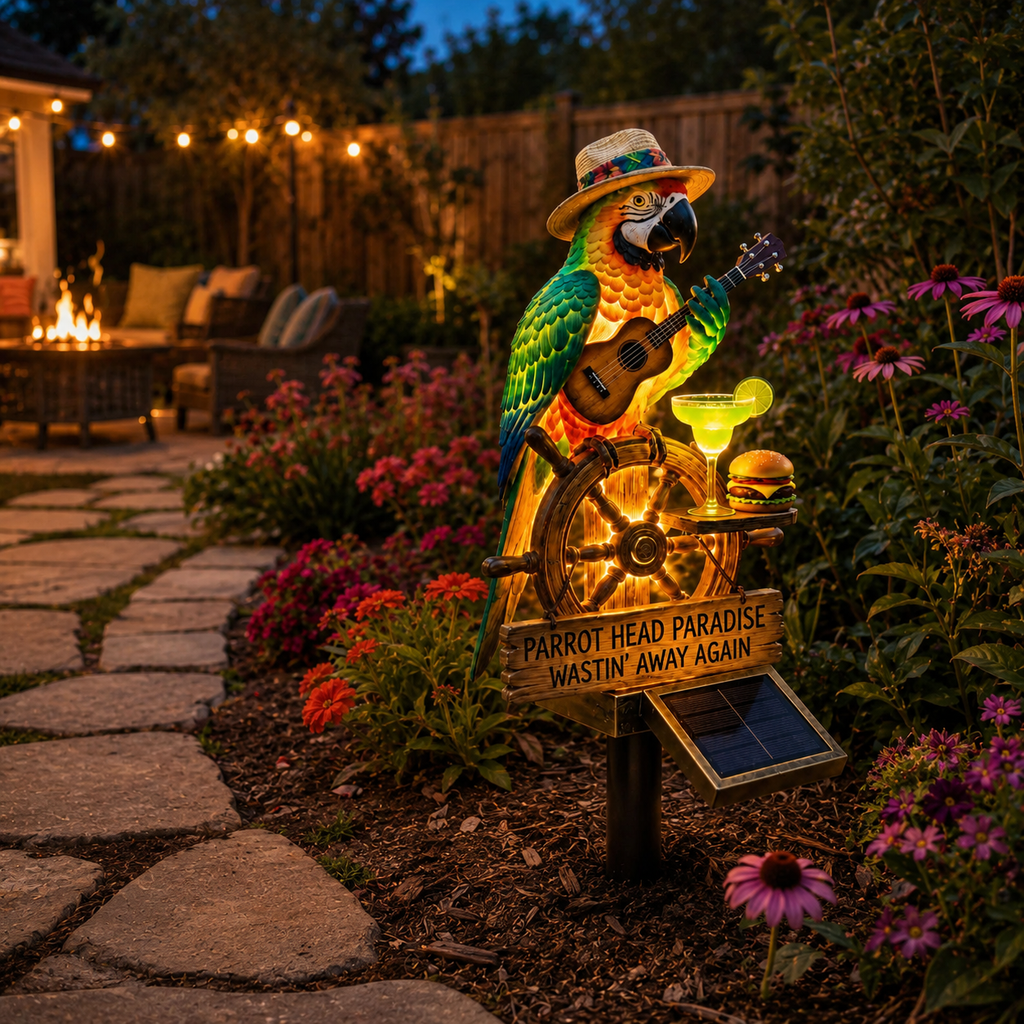 Solar Parrot Garden Light Outdoor Decorative Bird Stake LED Lamp