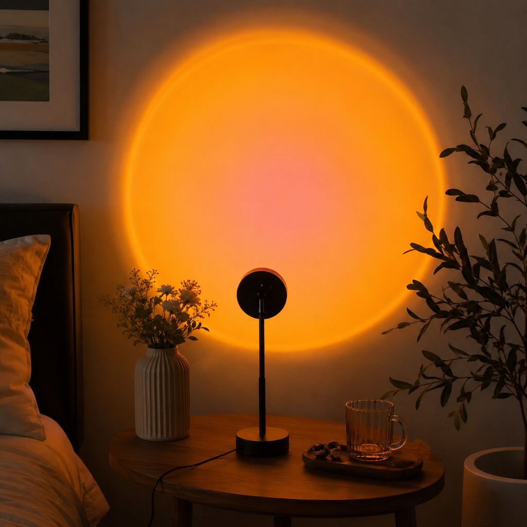 Sunset Projector Rainbow Lamp LED Room Atmosphere Night Light