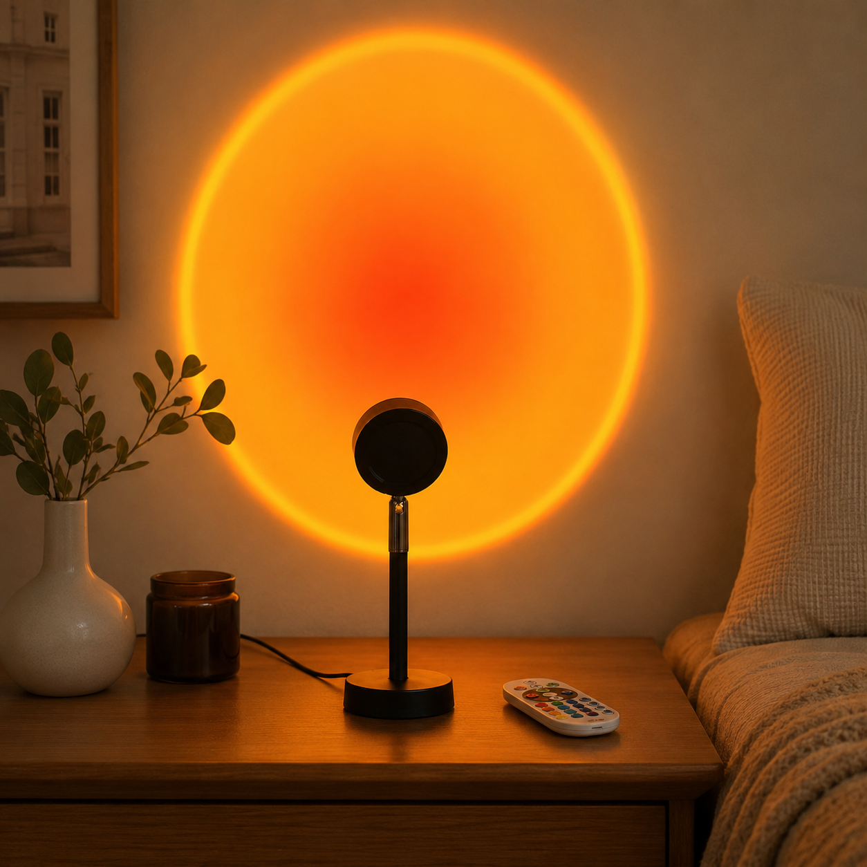 Sunset Projector Rainbow Lamp LED Room Atmosphere Night Light