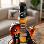 Guitar Decorative Bottle Vintage Sunburst Figurine Home Bar Decor Unique Gift Idea