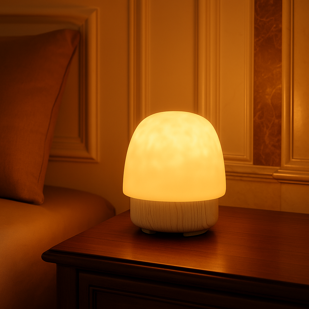 Bluetooth Speaker Lamp – LED Ambient Mood Light | Rechargeable Bedside Table Lamp