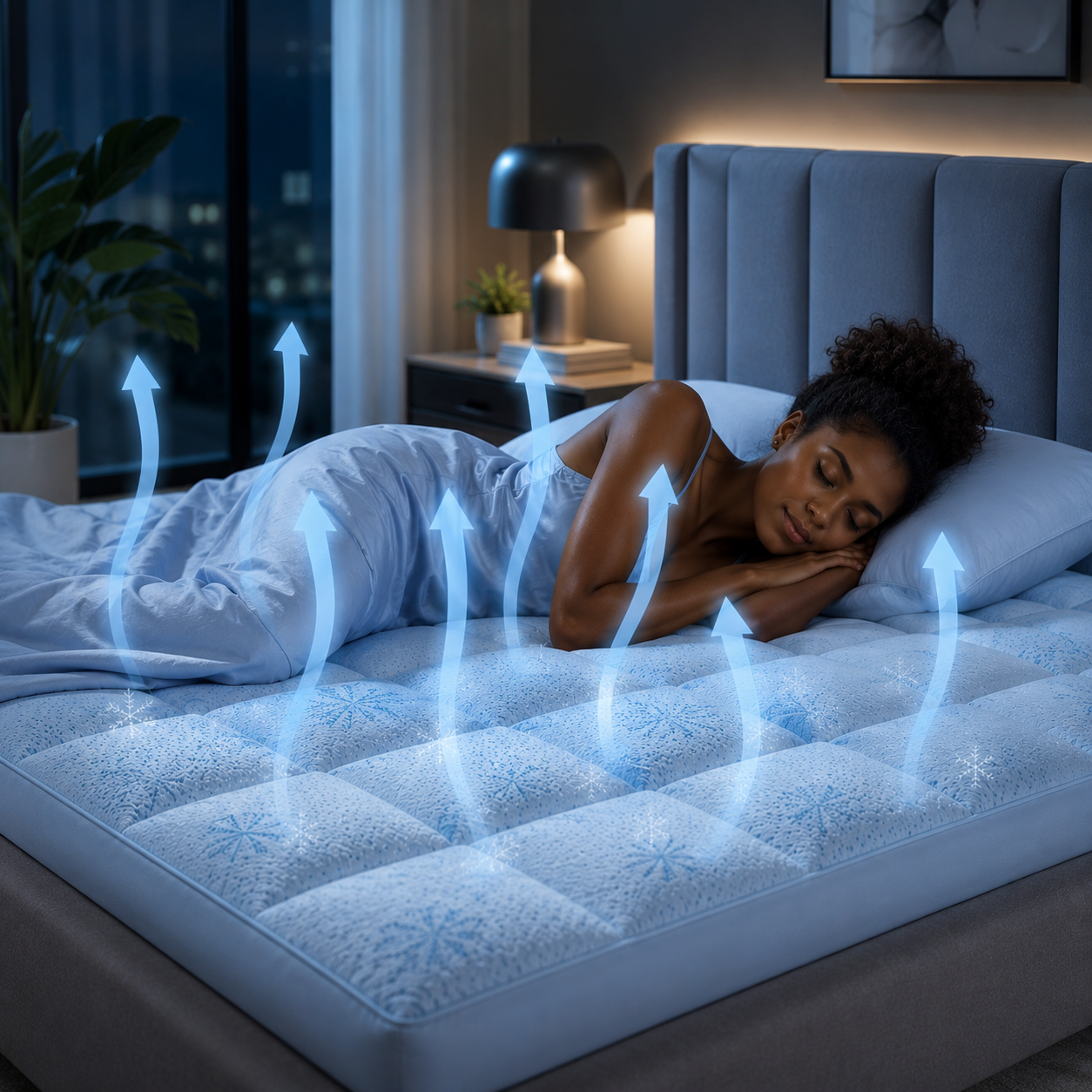 BambooChill Bamboo Cooling Mattress Topper Breathable