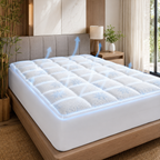 BambooChill Bamboo Cooling Mattress Topper Breathable