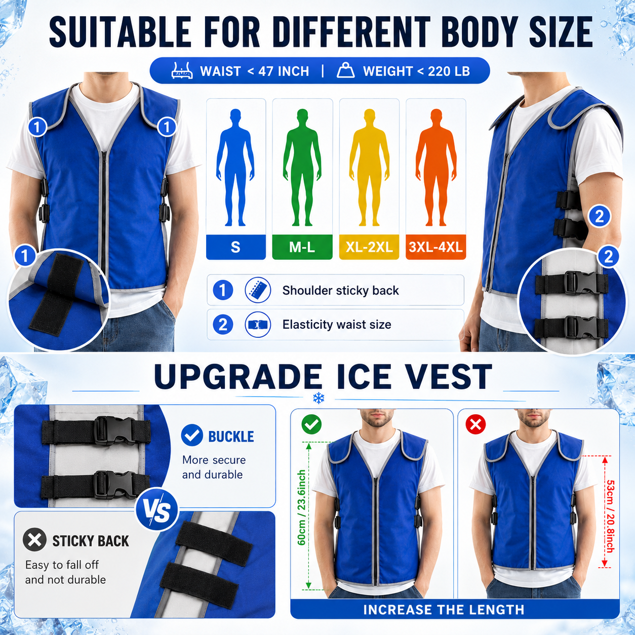 ArcticCore Ice Pack Cooling Vest Adjustable Outdoor