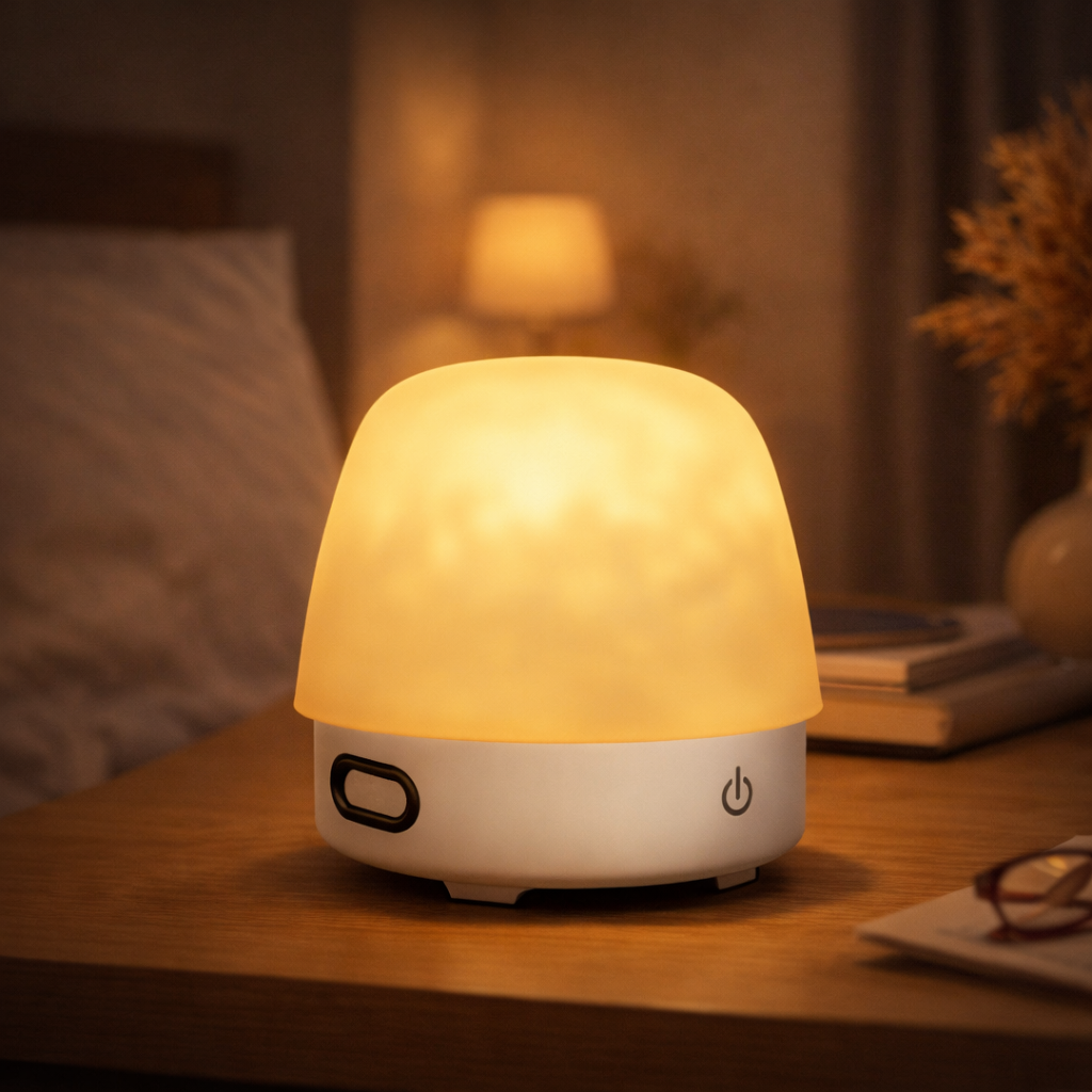 Bluetooth Speaker Lamp – LED Ambient Mood Light | Rechargeable Bedside Table Lamp