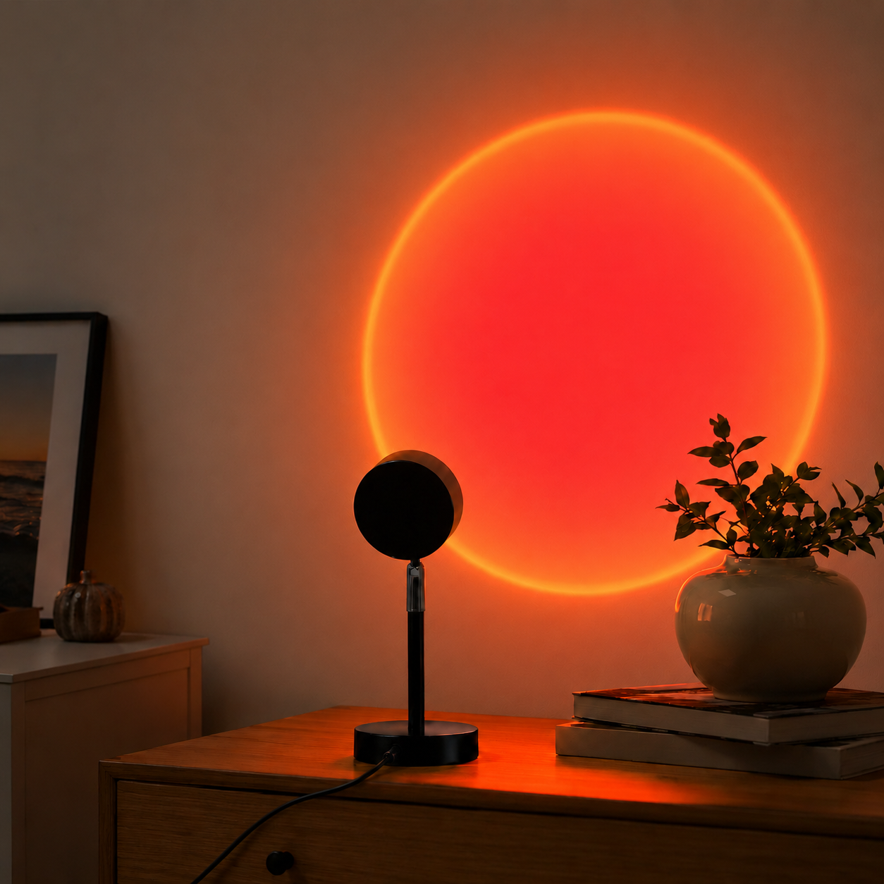 Sunset Projector Rainbow Lamp LED Room Atmosphere Night Light