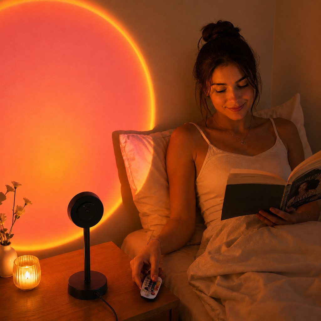 Sunset Projector Rainbow Lamp LED Room Atmosphere Night Light