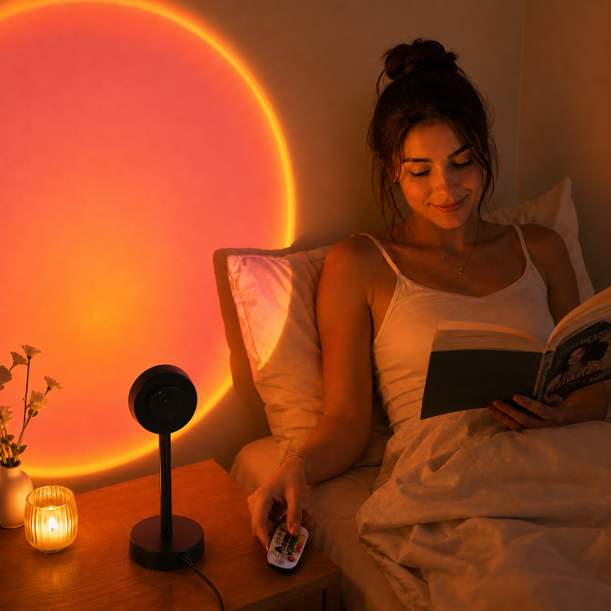Sunset Projector Rainbow Lamp LED Room Atmosphere Night Light