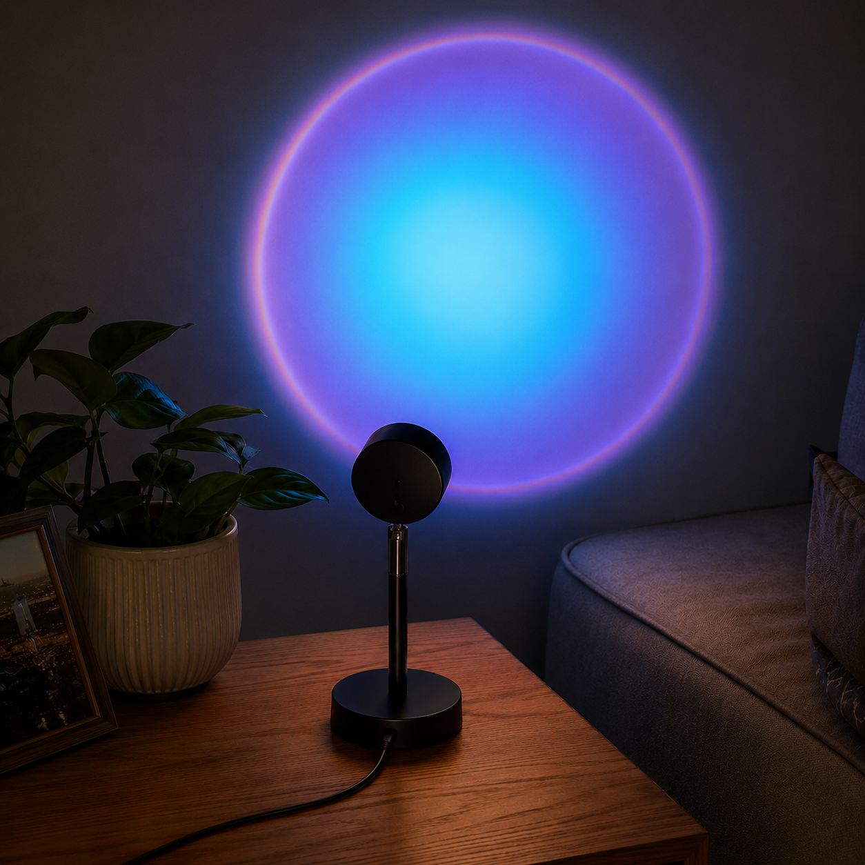 Sunset Projector Rainbow Lamp LED Room Atmosphere Night Light