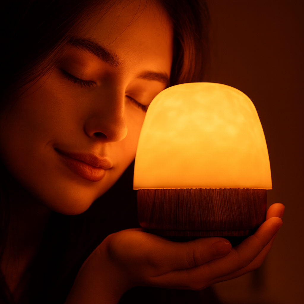 Bluetooth Speaker Lamp – LED Ambient Mood Light | Rechargeable Bedside Table Lamp
