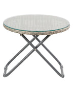 Rattan Snug Garden Furniture Chair Table Set Natural