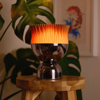 Flora Ceramic Table Lamp Latte Minimalist Aesthetic Home Decor