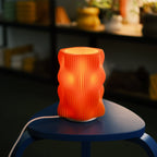 Bubble Table Lamp Mandarin Orange LED Mushroom Bedside Light Glenbrookhome