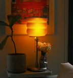 Big Yellow Table Lamp LED Sculptural Bedside Light Decor Glenbrookhome