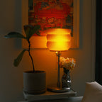 Big Yellow Table Lamp LED Sculptural Statement Decor Light Glenbrookhome
