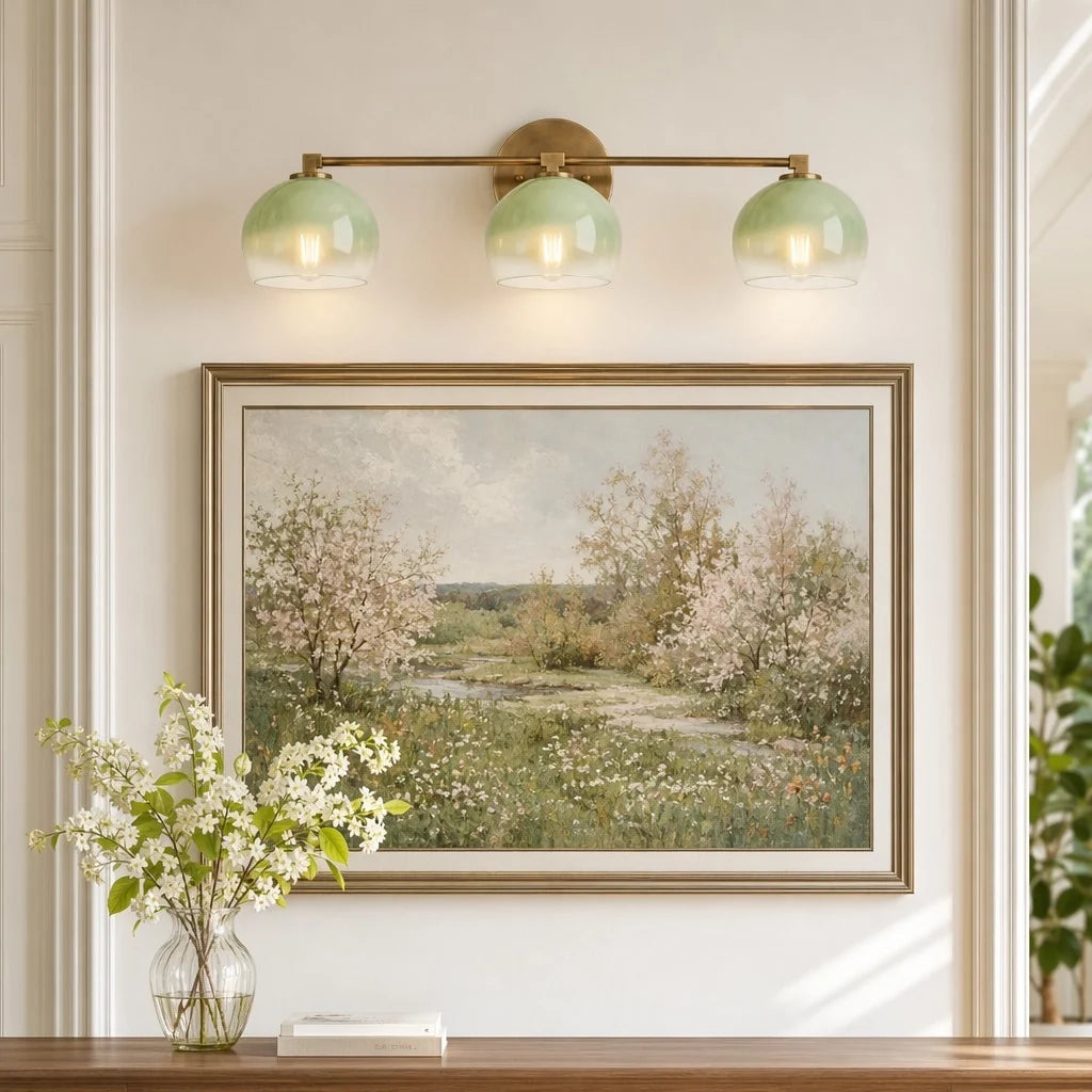 Adrian Modern Minimalist Metal Glass Globe Wall Light