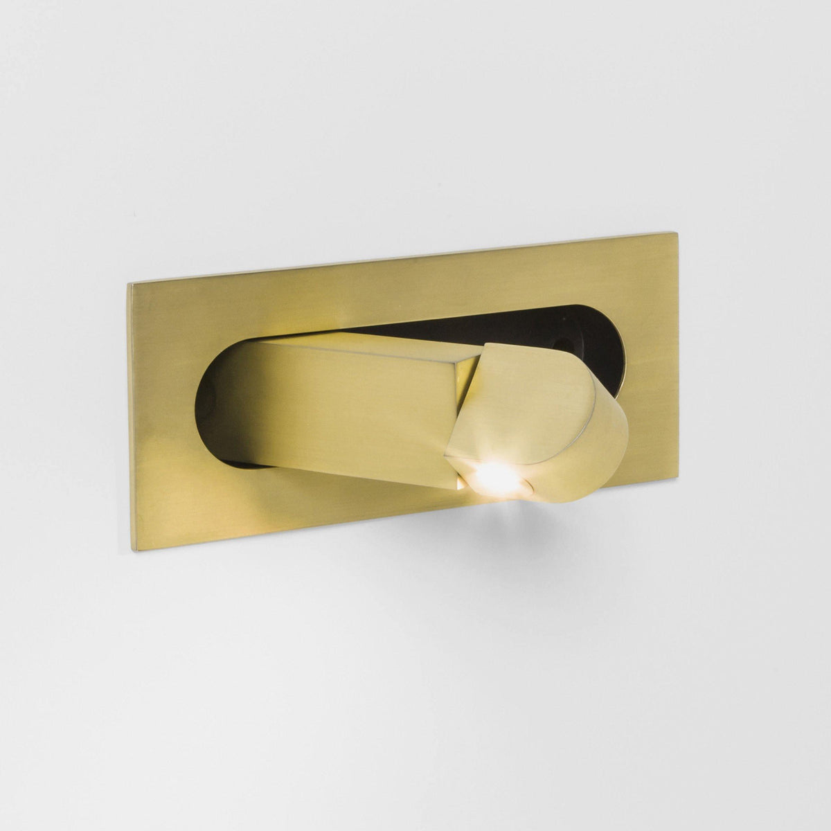 Modern Recessed Rectangular Adjustable LED Wall Sconce 1-Light