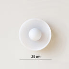 Modern Glass Disc Ceiling and Wall Light LED 1-Light