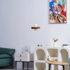 Modern Disc Orb LED Pendant Lamp – Minimalist Globe Hanging Light 1-Light