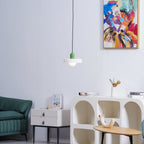 Modern Disc Orb LED Pendant Lamp – Minimalist Globe Hanging Light 1-Light