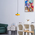 Modern Disc Orb LED Pendant Lamp – Minimalist Globe Hanging Light 1-Light