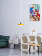 Modern Disc Orb LED Pendant Lamp – Minimalist Globe Hanging Light 1-Light