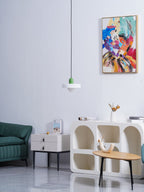Modern Disc Orb LED Pendant Lamp – Minimalist Globe Hanging Light 1-Light