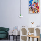 Modern Disc Orb LED Pendant Lamp – Minimalist Globe Hanging Light 1-Light