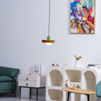 Modern Disc Orb LED Pendant Lamp – Minimalist Globe Hanging Light 1-Light