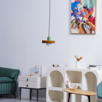 Modern Disc Orb LED Pendant Lamp – Minimalist Globe Hanging Light 1-Light