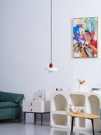 Modern Disc Orb LED Pendant Lamp – Minimalist Globe Hanging Light 1-Light