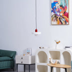Modern Disc Orb LED Pendant Lamp – Minimalist Globe Hanging Light 1-Light