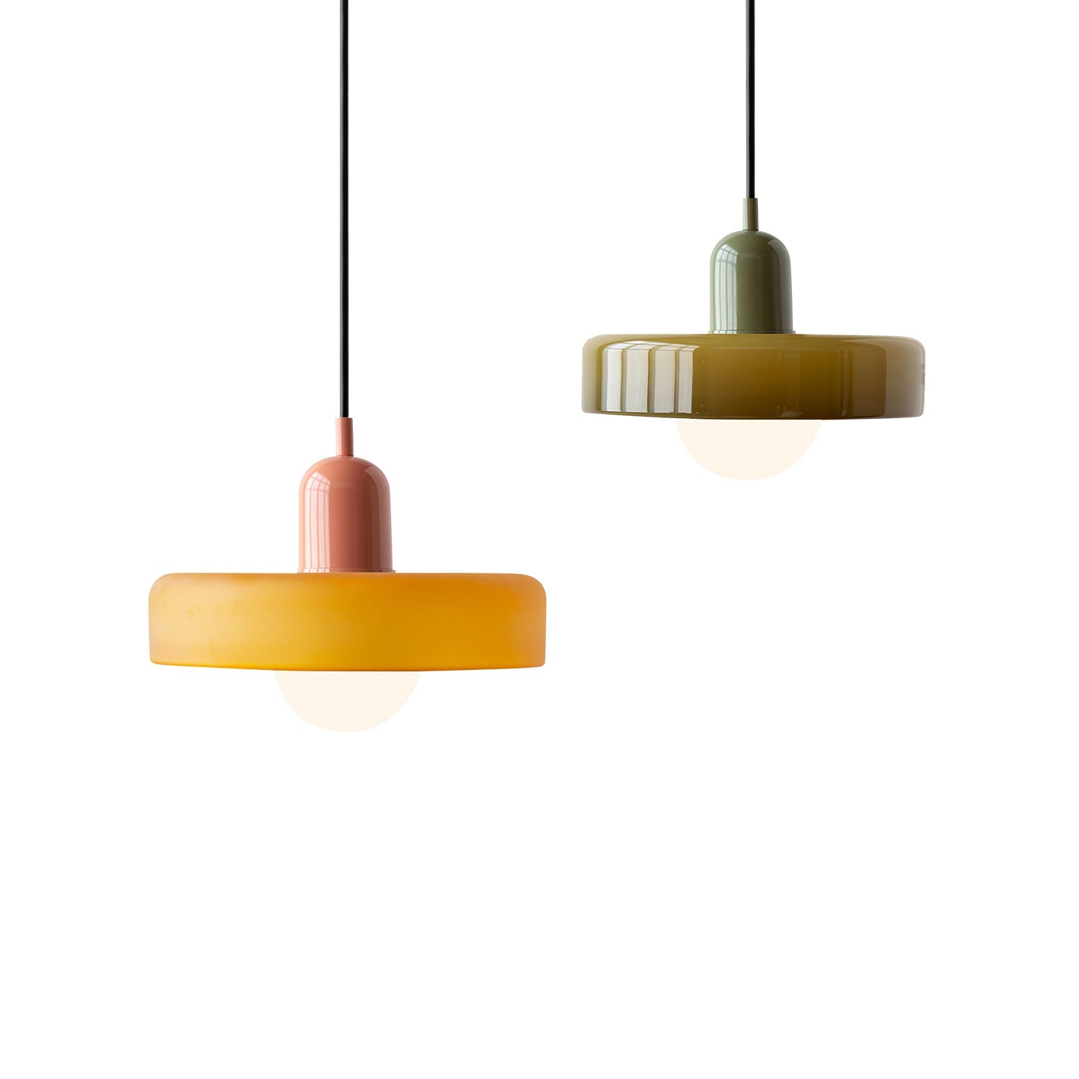 Modern Disc Orb LED Pendant Lamp – Minimalist Globe Hanging Light 1-Light
