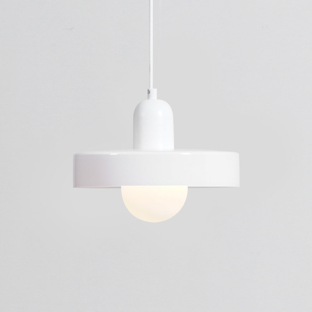 Modern Disc Orb LED Pendant Lamp – Minimalist Globe Hanging Light 1-Light