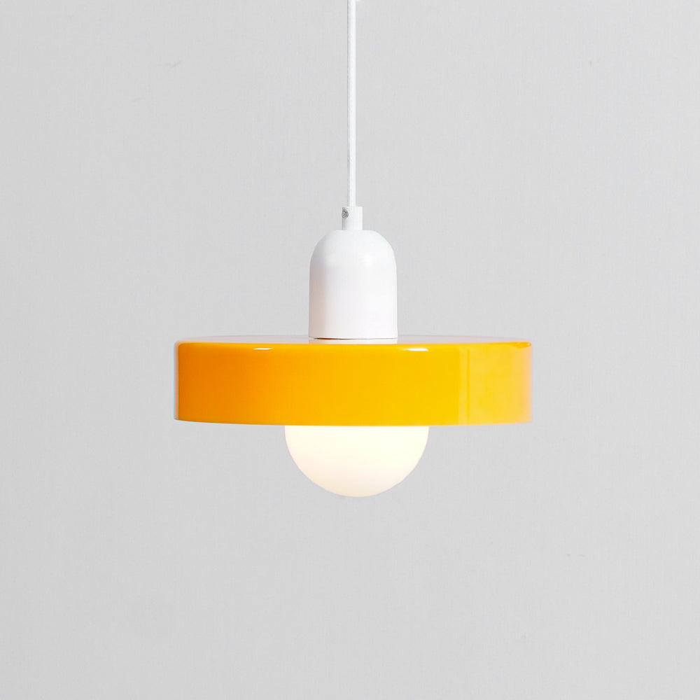 Modern Disc Orb LED Pendant Lamp – Minimalist Globe Hanging Light 1-Light