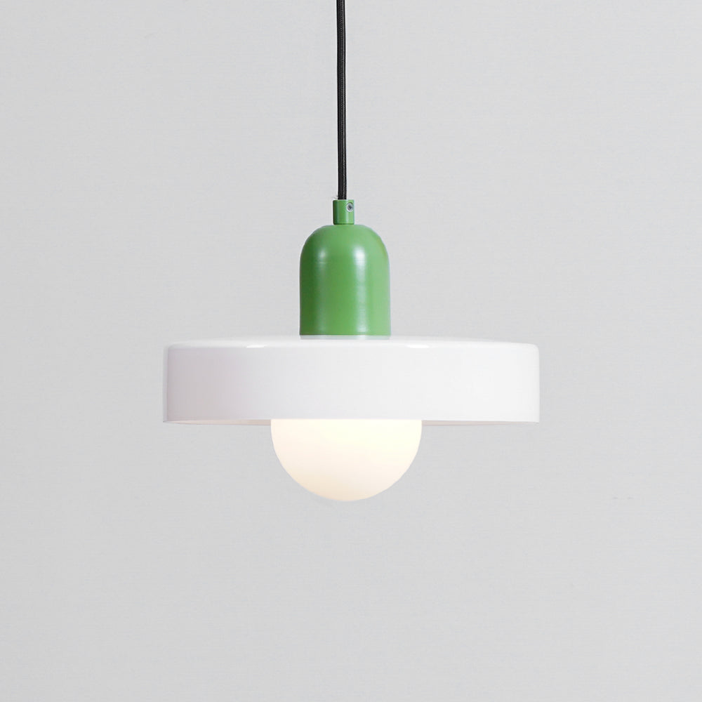 Modern Disc Orb LED Pendant Lamp – Minimalist Globe Hanging Light 1-Light