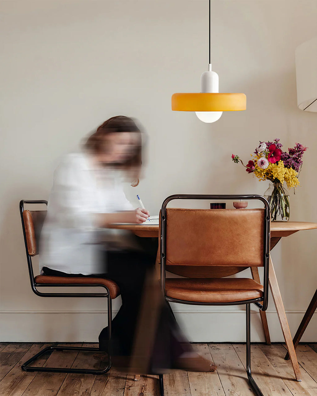 Modern Disc Orb LED Pendant Lamp – Minimalist Globe Hanging Light 1-Light