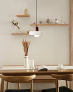Modern Disc Orb LED Pendant Lamp – Minimalist Globe Hanging Light 1-Light