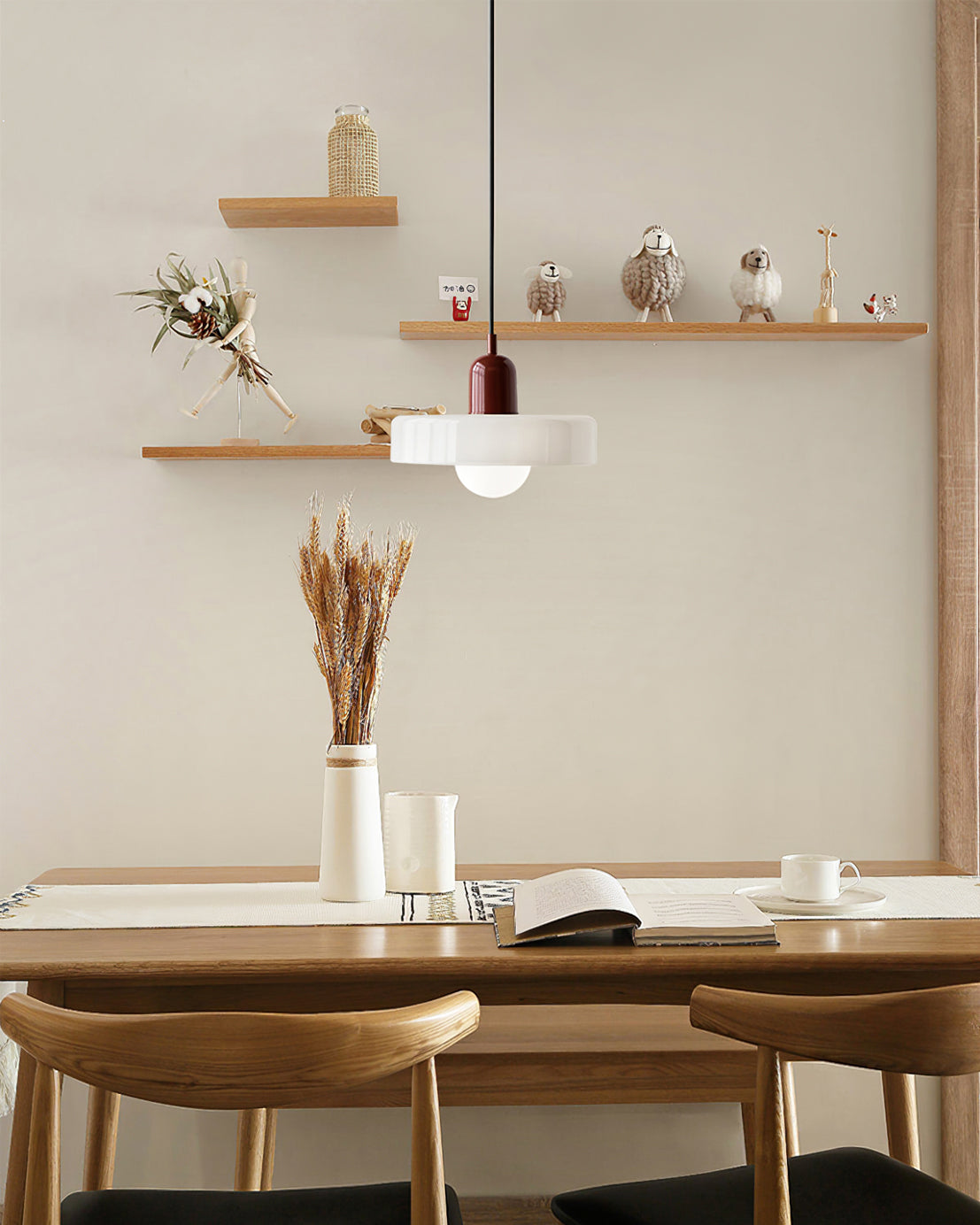 Modern Disc Orb LED Pendant Lamp – Minimalist Globe Hanging Light 1-Light