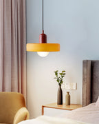 Modern Disc Orb LED Pendant Lamp – Minimalist Globe Hanging Light 1-Light