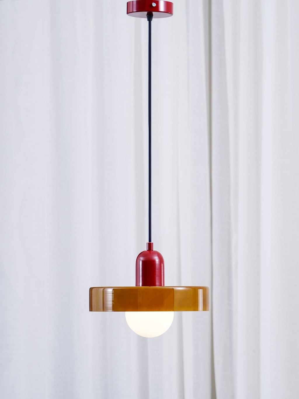 Modern Disc Orb LED Pendant Lamp – Minimalist Globe Hanging Light 1-Light