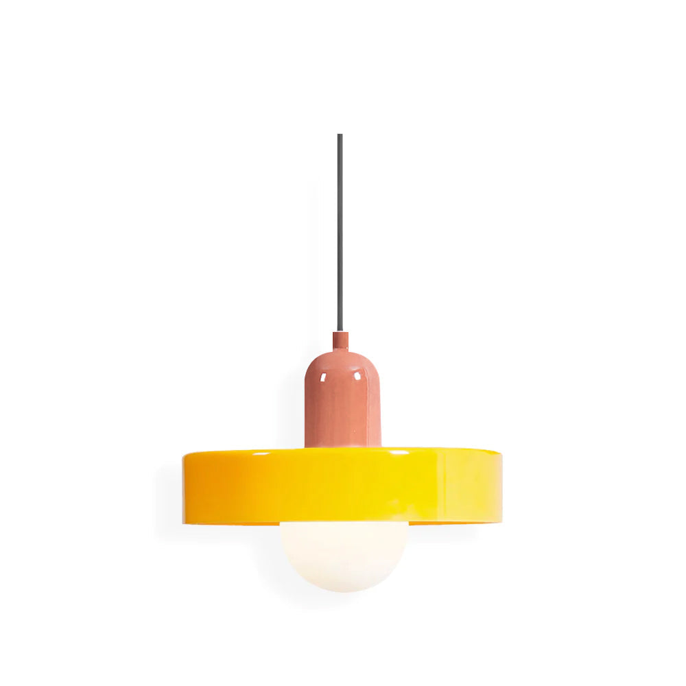 Modern Disc Orb LED Pendant Lamp – Minimalist Globe Hanging Light 1-Light