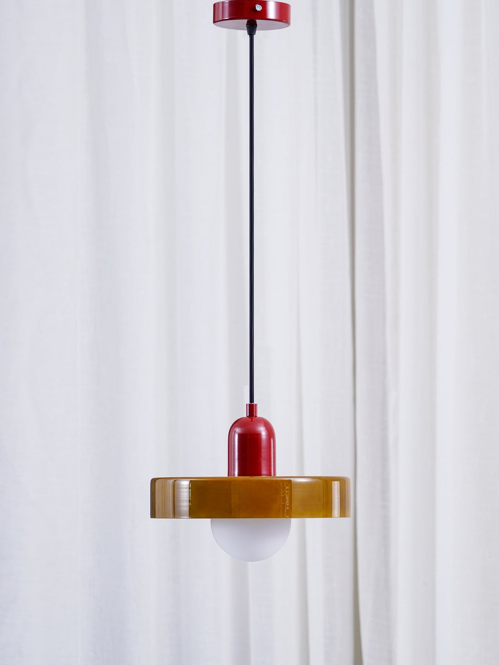Modern Disc Orb LED Pendant Lamp – Minimalist Globe Hanging Light 1-Light