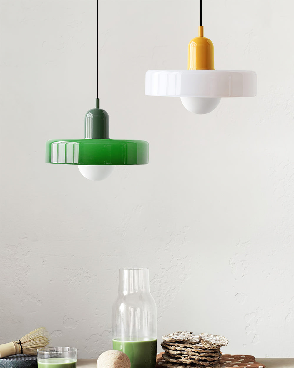 Modern Disc Orb LED Pendant Lamp – Minimalist Globe Hanging Light 1-Light