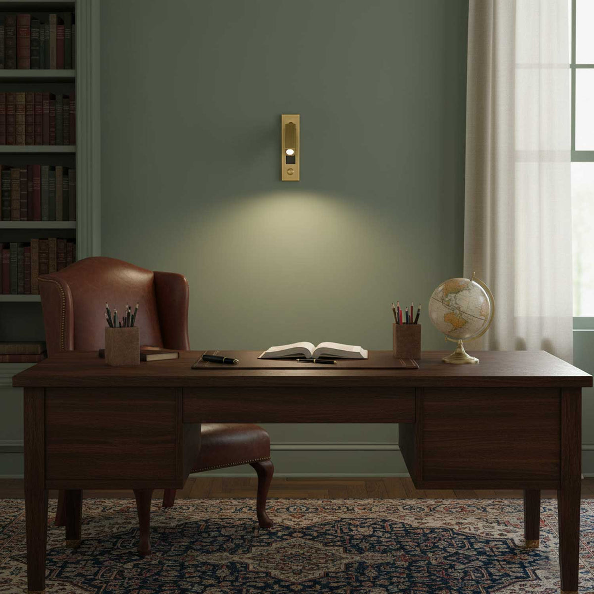 Modern Minimalist Embedded Aluminum LED Wall Sconce 1-Light