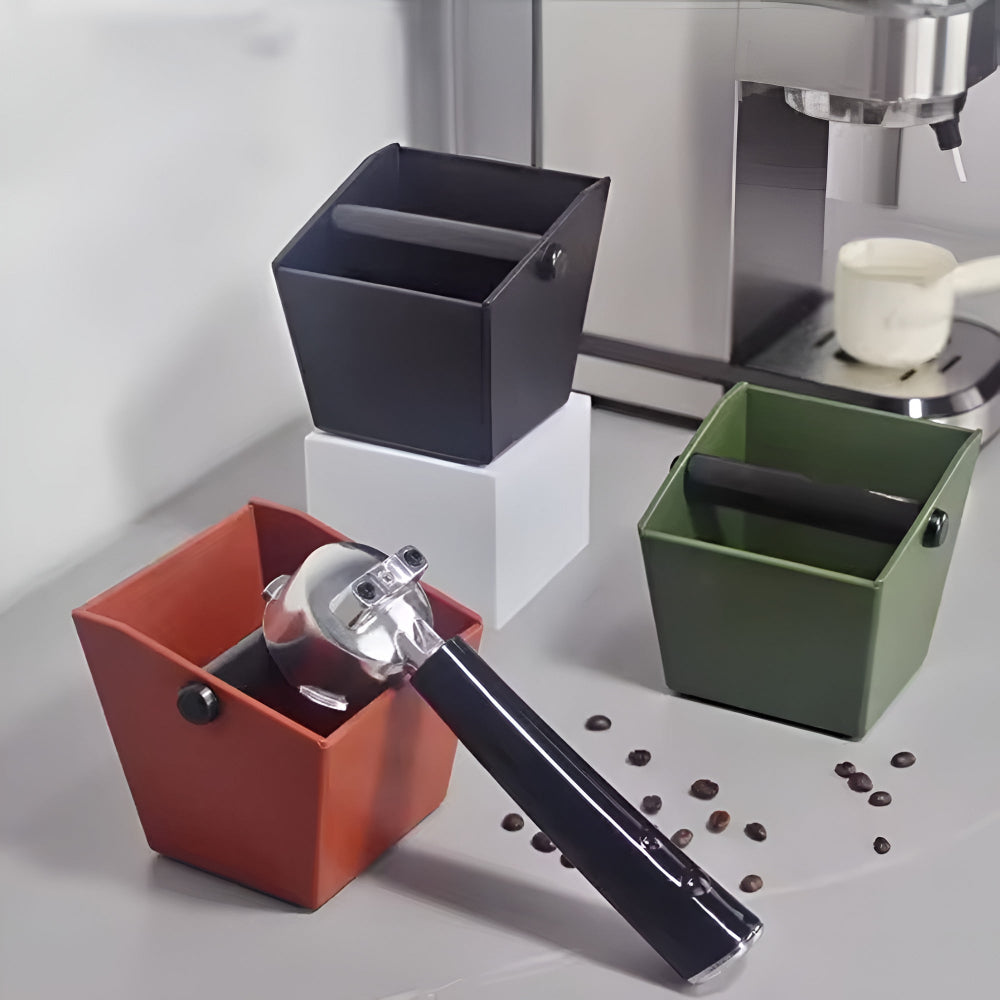 Espresso Coffee Knock Box – Durable ABS Construction for Mess-Free Espresso Disposal, Compact Size, Non-Slip Base