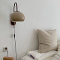 European Solid Wood Glass Globe Wall Sconce Lamp 1-Light