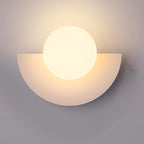 Modern Half Moon LED Wall Light – Minimalist Semicircle Bedside Wall Sconce