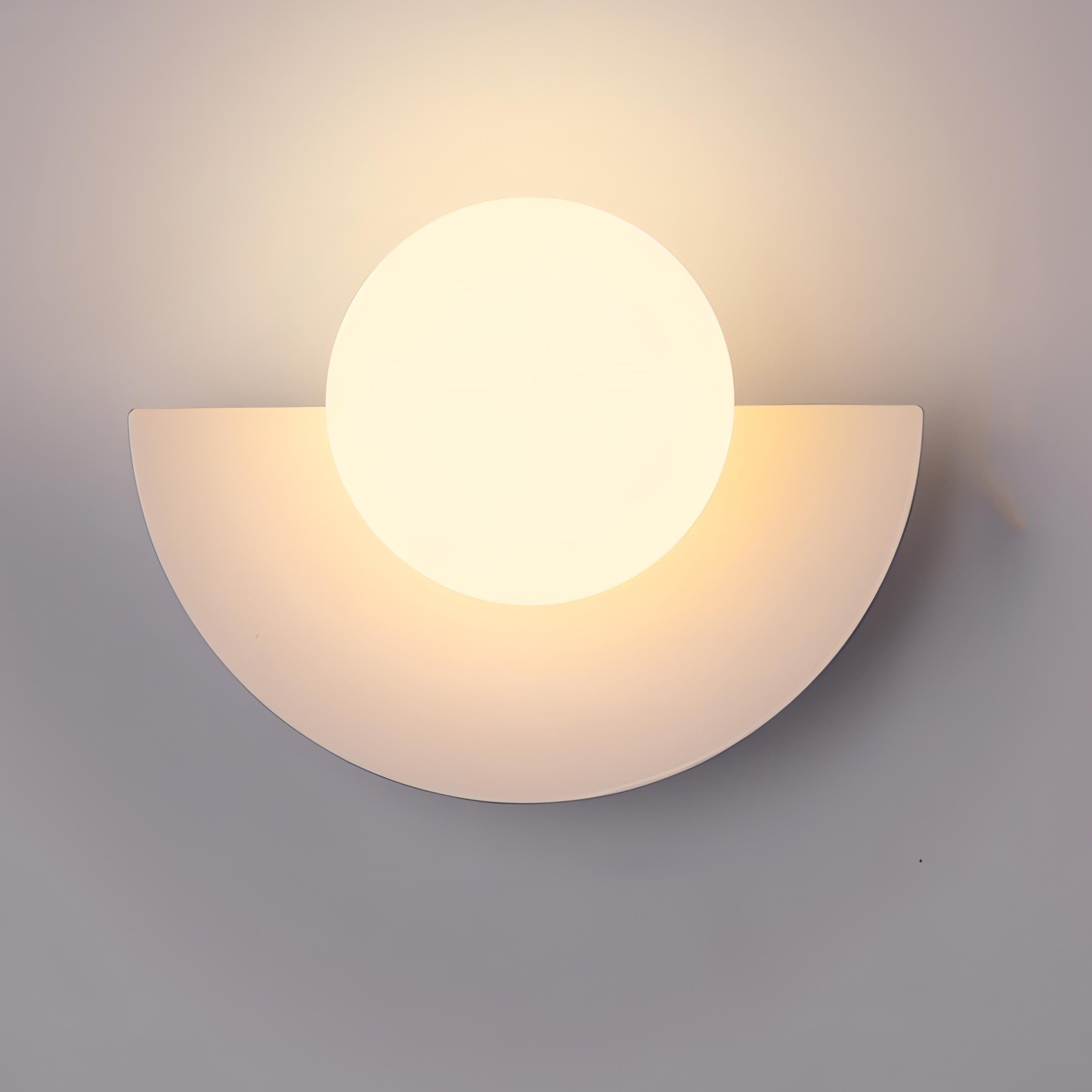 Modern Half Moon LED Wall Light – Minimalist Semicircle Bedside Wall Sconce