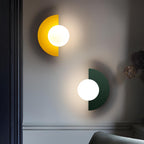 Modern Half Moon LED Wall Light – Minimalist Semicircle Bedside Wall Sconce